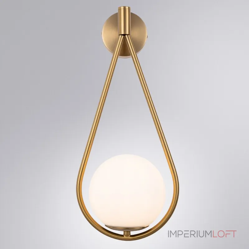 Бра Arte Lamp Matisse A7765AP-1AB Цвет арматуры Коричневый Цвет плафонов Белый от ImperiumLoft