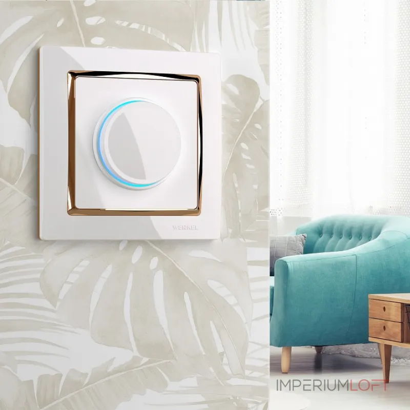 Диммер с подсветкой без рамки Werkel белый W1142101 от ImperiumLoft Диммер с подсветкой без рамки Werkel белый W1142101 от ImperiumLoft