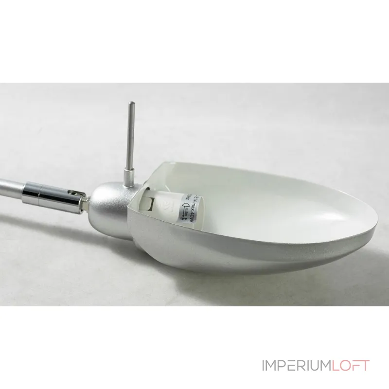 Настольная лампа офисная Lussole Roma LST-4364-01 Цвет арматуры серый Цвет плафонов серый от ImperiumLoft