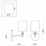 Бра Freya Riverside FR1007WL-01N Цвет арматуры никель Цвет плафонов белый от ImperiumLoft