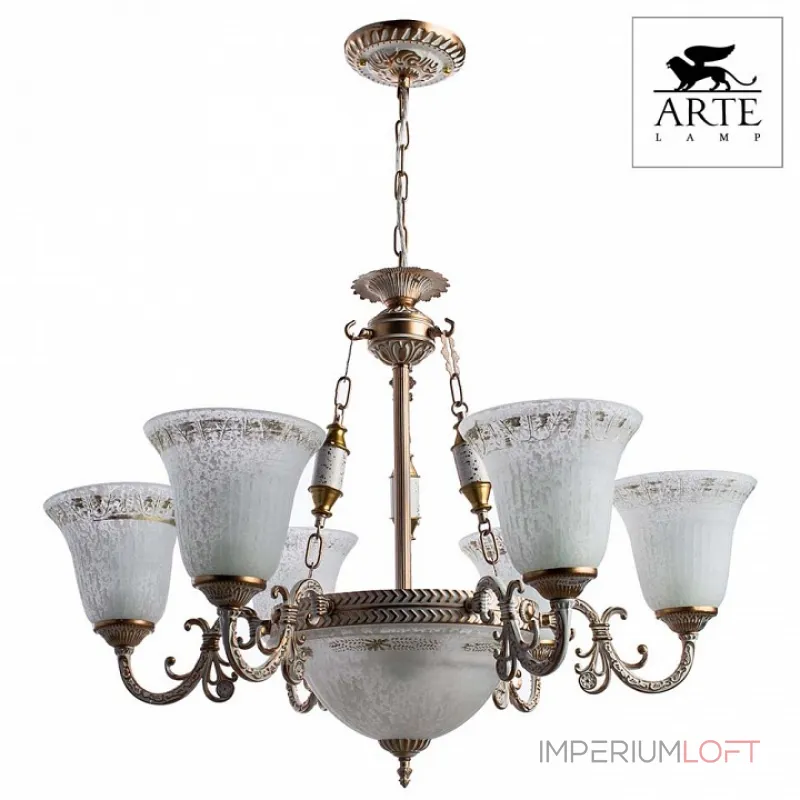 Подвесная люстра Arte Lamp Delizia A1032LM-6-3WG Подвесная люстра Arte Lamp Delizia A1032LM-6-3WG