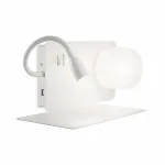 Бра с подсветкой Ideal Lux Book-1 BOOK-1 AP2 BIANCO Цвет арматуры белый Цвет плафонов прозрачный от ImperiumLoft