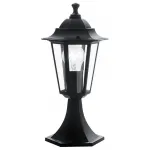 Наземный низкий светильник Eglo ПРОМО Laterna 4 22472 Цвет арматуры черный Цвет плафонов прозрачный от ImperiumLoft