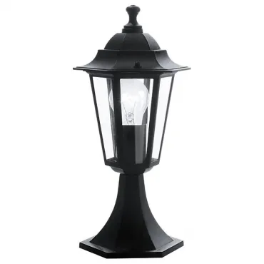 Наземный низкий светильник Eglo ПРОМО Laterna 4 22472 Цвет арматуры черный Цвет плафонов прозрачный