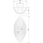 Накладной светильник Bogate's Allure 356/2 латунь от ImperiumLoft