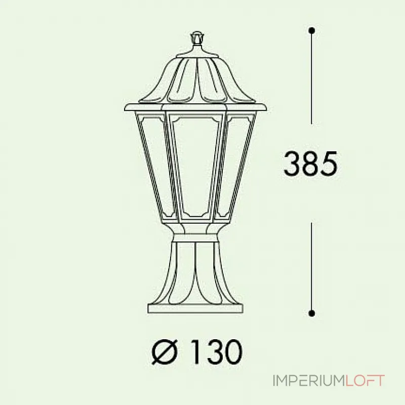 Наземный низкий светильник Fumagalli Anna E22.110.000.AXE27 от ImperiumLoft