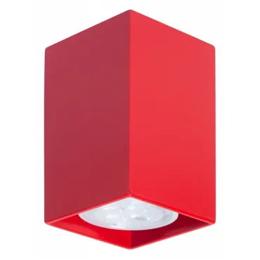 Накладной светильник TopDecor Tubo 6 SQ Tubo6 SQ P1 09 Цвет арматуры красный Накладной светильник TopDecor Tubo 6 SQ Tubo6 SQ P1 09 Цвет арматуры красный