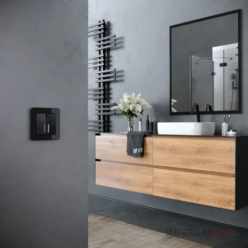 Рамка на 1 пост Werkel Acrylic черный W0012708 от ImperiumLoft