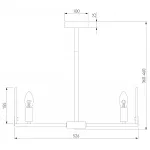 Люстра на штанге 60158/5