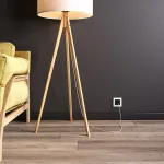 Розетка с заземлением и шторками, без рамки с Wi-Fi Werkel черный матовый W1171608 от ImperiumLoft