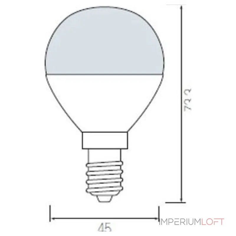 Лампа светодиодная Horoz Electric HL4380L E14 6Вт 4200K HRZ00000040 Цвет арматуры белый от ImperiumLoft