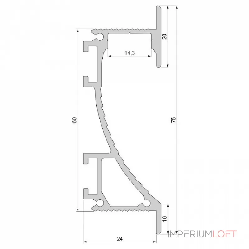 Профиль накладной Deko-Light EL-02-12 975495 Цвет арматуры белый от ImperiumLoft Профиль накладной Deko-Light EL-02-12 975495 Цвет арматуры белый от ImperiumLoft