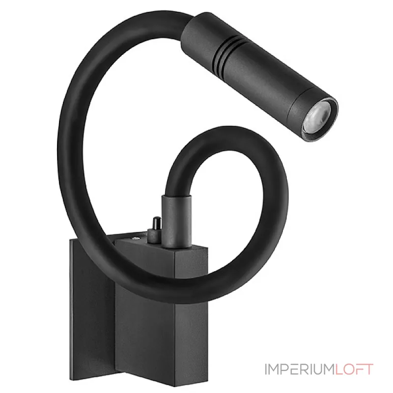 Бра Lightstar Muro 808617 Цвет арматуры черный Цвет плафонов черный от ImperiumLoft