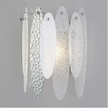 Настенный светильник с фактурным стеклом 324/1 хром Настенный светильник с фактурным стеклом 324/1 хром