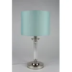 Настольная лампа декоративная Aployt Nikolet APL.714.04.01 Цвет арматуры хром Цвет плафонов голубой от ImperiumLoft