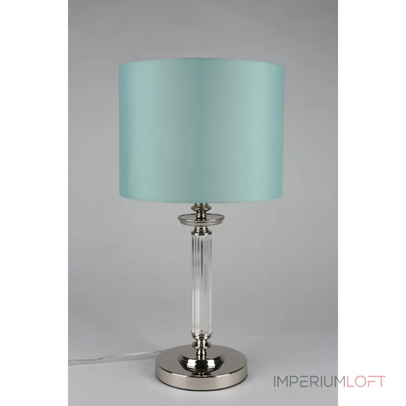 Настольная лампа декоративная Aployt Nikolet APL.714.04.01 Цвет арматуры хром Цвет плафонов голубой от ImperiumLoft
