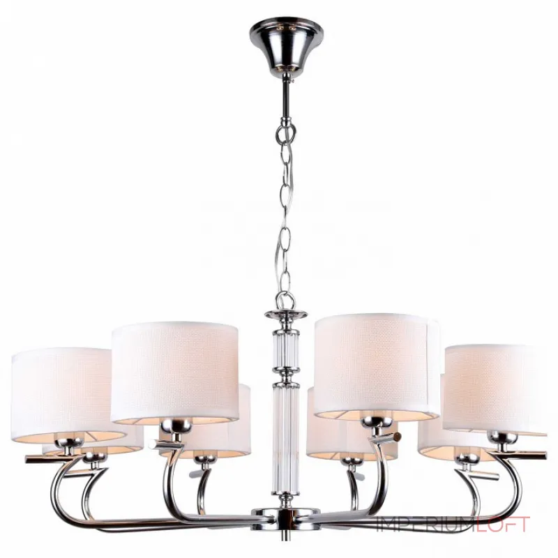 Подвесная люстра Stilfort Ellada 2012/09/08P Цвет плафонов белый Цвет арматуры хром от ImperiumLoft Подвесная люстра Stilfort Ellada 2012/09/08P Цвет плафонов белый Цвет арматуры хром от ImperiumLoft