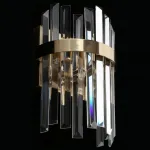 Накладной светильник Aployt Melisa APL.747.01.01 Цвет арматуры латунь Цвет плафонов прозрачный от ImperiumLoft