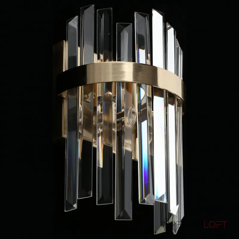 Накладной светильник Aployt Melisa APL.747.01.01 Цвет арматуры латунь Цвет плафонов прозрачный от ImperiumLoft