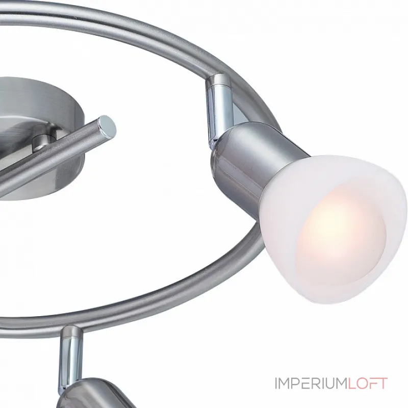 Спот Arte Lamp Falena A3115PL-3SS Цвет арматуры серебро Цвет плафонов белый от ImperiumLoft