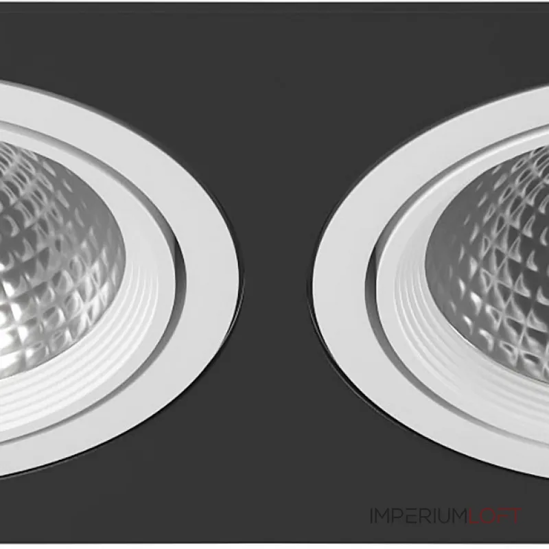 Встраиваемый светильник Lightstar Intero 111 i837060606 Цвет арматуры черно-белый от ImperiumLoft