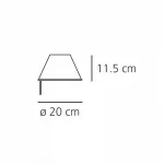 Плафон Artemide Tolomeo Sospensione Decentrata 0371050A