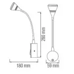 Подсветка для зеркала Horoz Electric HRZ00002176 Цвет арматуры никель Цвет плафонов никель от ImperiumLoft