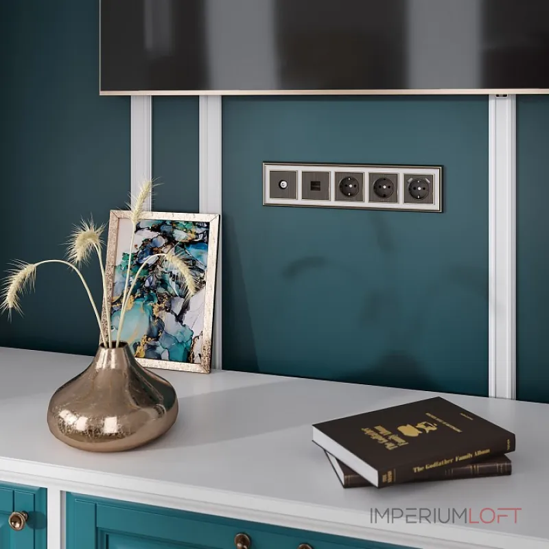 Накладка для ТВ-розетки Werkel бронзовый W1193012 от ImperiumLoft