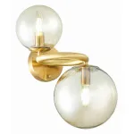 Бра ST-Luce Gorizia SL1162.301.02 Цвет плафонов коричневый Цвет арматуры латунь от ImperiumLoft