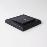 Выключатель проходной одноклавишный с подсветкой без рамки Werkel черный матовый W1112108 от ImperiumLoft