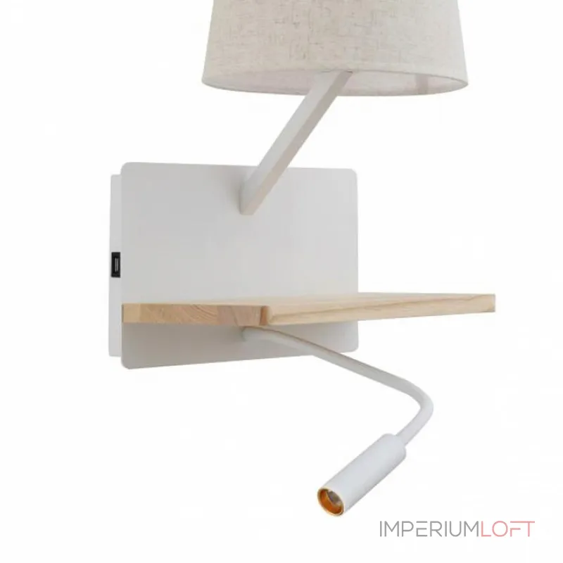 Бра с подсветкой и полкой Favourite Liga 2895-1W Цвет плафонов кремовый от ImperiumLoft Бра с подсветкой и полкой Favourite Liga 2895-1W Цвет плафонов кремовый от ImperiumLoft