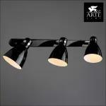 Спот Arte Lamp Mercoled A5049PL-3BK Цвет арматуры хром Цвет плафонов черный от ImperiumLoft