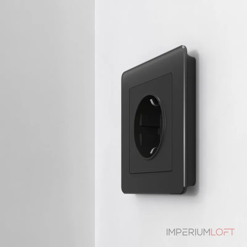 Рамка на 1 пост Werkel Acrylic черный W0012708 от ImperiumLoft