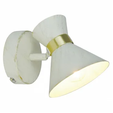 Спот Arte Lamp Baltimore A1406AP-1WG Цвет арматуры золото Цвет плафонов белый Спот Arte Lamp Baltimore A1406AP-1WG Цвет арматуры золото Цвет плафонов белый