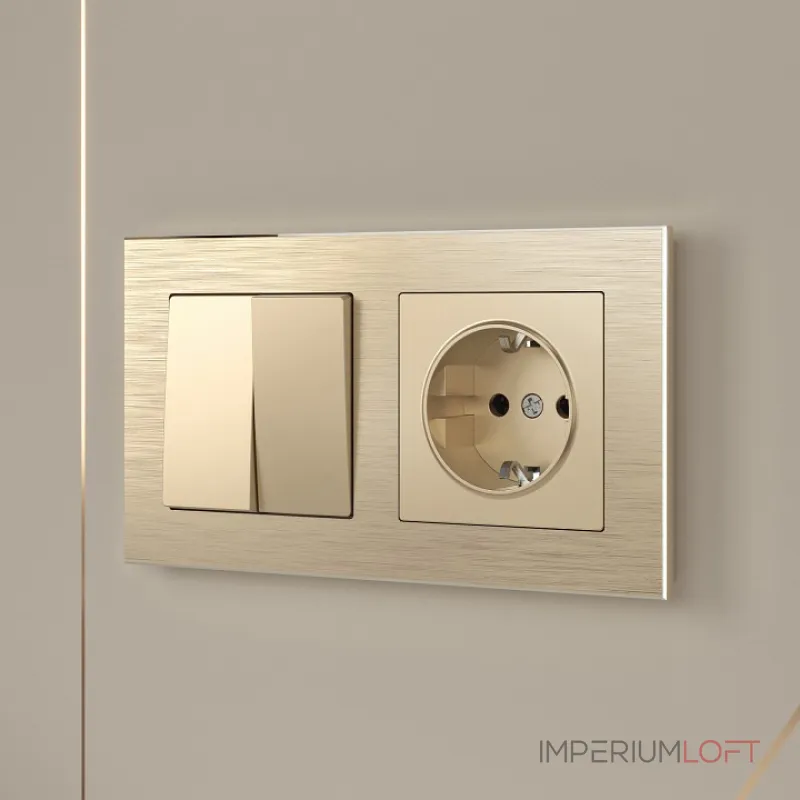 Розетка с заземлением без рамки Werkel W117 8 W1171011 от ImperiumLoft Розетка с заземлением без рамки Werkel W117 8 W1171011 от ImperiumLoft