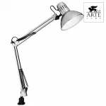 Настольная лампа офисная Arte Lamp Senior A6068LT-1SS Цвет арматуры серебро Цвет плафонов серебро от ImperiumLoft