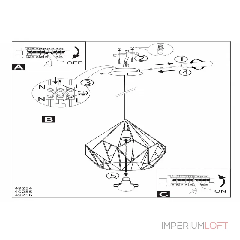 Подвесной светильник Eglo ПРОМО Carlton 1 49254 