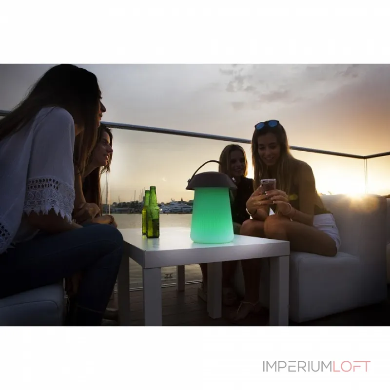 Настольная лампа декоративная Mantra Funghi 3697 Цвет плафонов коричневый Цвет арматуры белый от ImperiumLoft