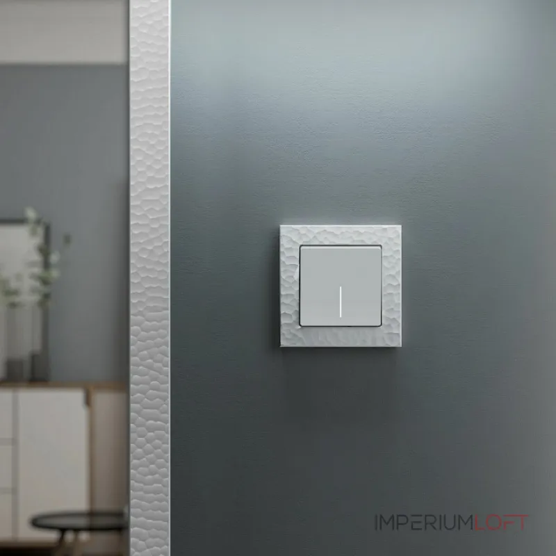 Выключатель одноклавишный с подсветкой без рамки Werkel Белые матовые W1110161 от ImperiumLoft Выключатель одноклавишный с подсветкой без рамки Werkel Белые матовые W1110161 от ImperiumLoft
