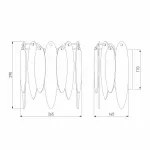 Накладной светильник Bogate's Canaria 324/1 Цвет арматуры хром Цвет плафонов хром от ImperiumLoft