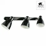 Спот Arte Lamp Mercoled A5049PL-3BK Цвет арматуры хром Цвет плафонов черный от ImperiumLoft