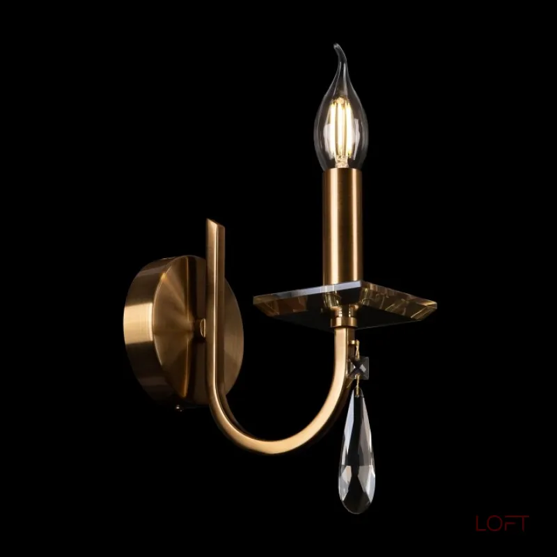 Бра Freya Forte FR1006WL-01G Цвет арматуры золото Цвет плафонов прозрачный от ImperiumLoft