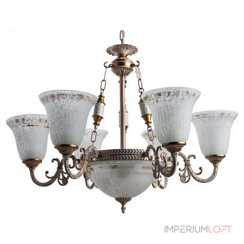 Подвесная люстра Arte Lamp Delizia A1032LM-6-3WG Подвесная люстра Arte Lamp Delizia A1032LM-6-3WG
