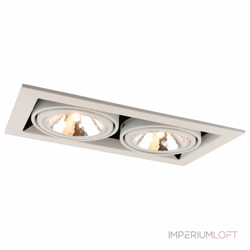 Встраиваемый светильник Arte Lamp Cardani A5949PL-2WH Цвет арматуры белый Цвет плафонов прозрачный от ImperiumLoft Встраиваемый светильник Arte Lamp Cardani A5949PL-2WH Цвет арматуры белый Цвет плафонов прозрачный от ImperiumLoft