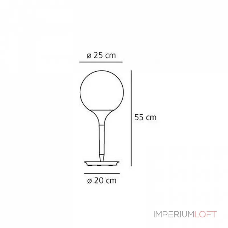 Настольная лампа декоративная Artemide 1050010A от ImperiumLoft
