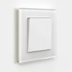 Выключатель одноклавишный с подсветкой без рамки Werkel Белые матовые W1110161 от ImperiumLoft