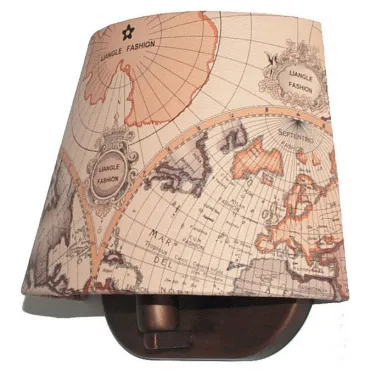 Бра Favourite Mappa 1122-1W Цвет арматуры коричневый Цвет плафонов разноцветный Бра Favourite Mappa 1122-1W Цвет арматуры коричневый Цвет плафонов разноцветный