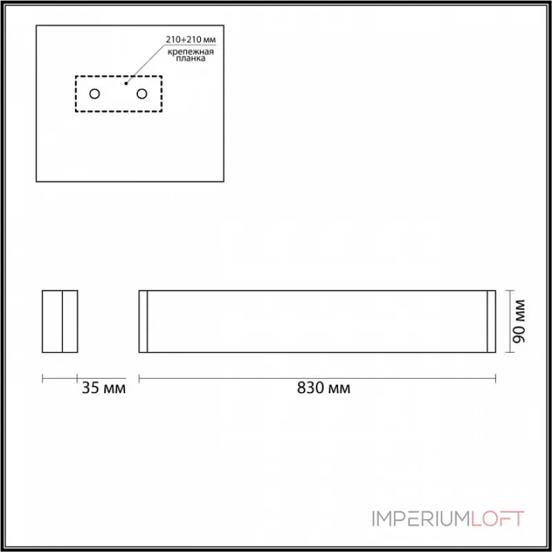 Накладной светильник Odeon Light Framant 4293/30WL от ImperiumLoft