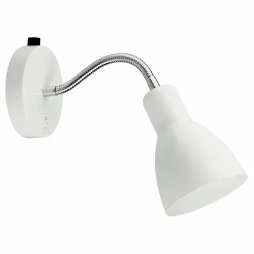 Бра Arte Lamp Dorm A1408AP-1WH Цвет арматуры хром Цвет плафонов белый