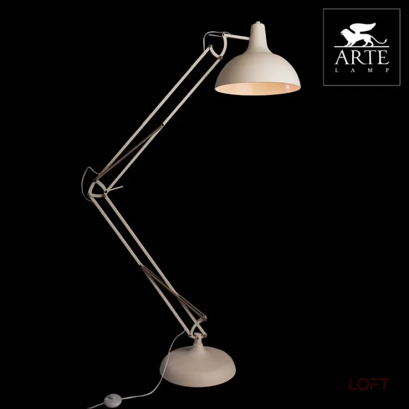Торшер Arte Lamp Goliath A2487PN-1WH Цвет арматуры белый Цвет плафонов белый от ImperiumLoft Торшер Arte Lamp Goliath A2487PN-1WH Цвет арматуры белый Цвет плафонов белый от ImperiumLoft
